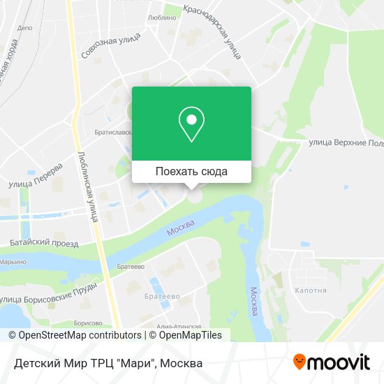 Карта Детский Мир ТРЦ "Мари"