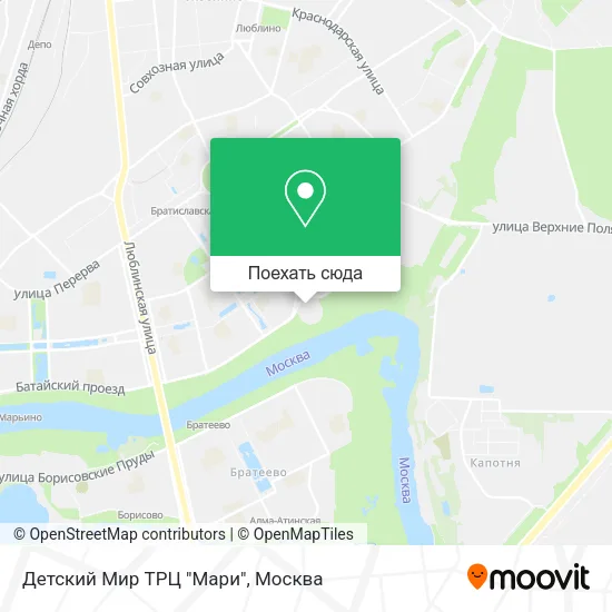Карта Детский Мир ТРЦ "Мари"
