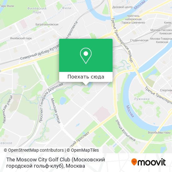 Карта The Moscow City Golf Club (Московский городской гольф-клуб)