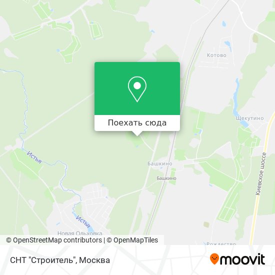 Карта СНТ "Строитель"