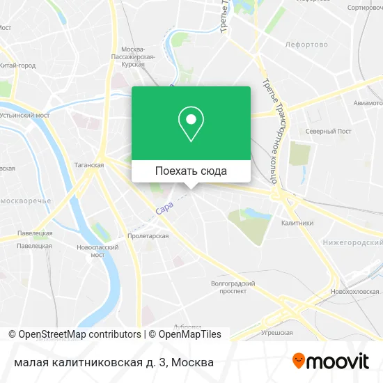 Карта малая калитниковская д. 3