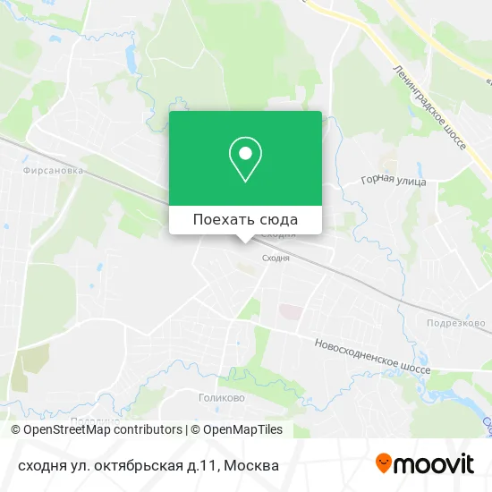 Карта сходня ул. октябрьская д.11