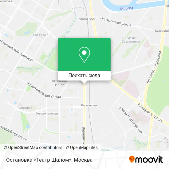 Карта Остановка «Театр Шалом»