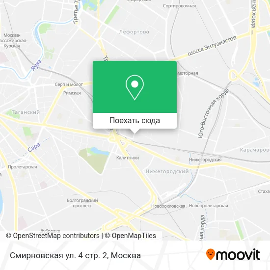 Карта Смирновская ул. 4 стр. 2