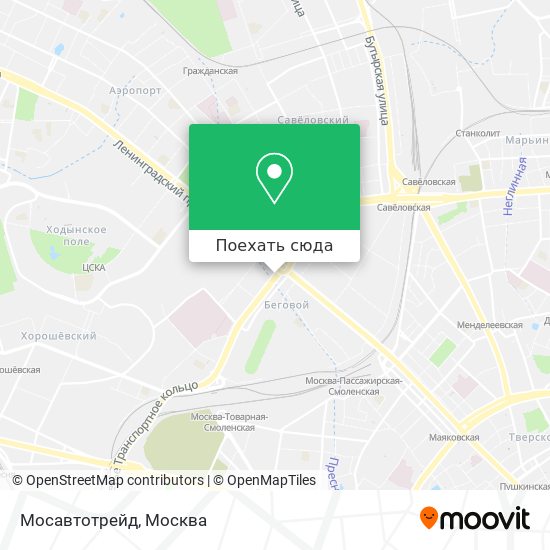 Карта Мосавтотрейд