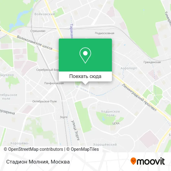 Карта Стадион Молния