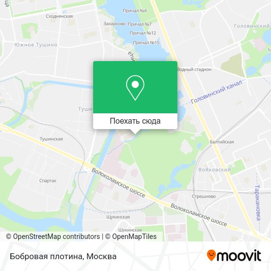 Карта Бобровая плотина