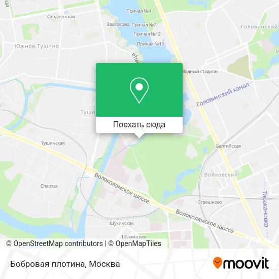 Карта Бобровая плотина