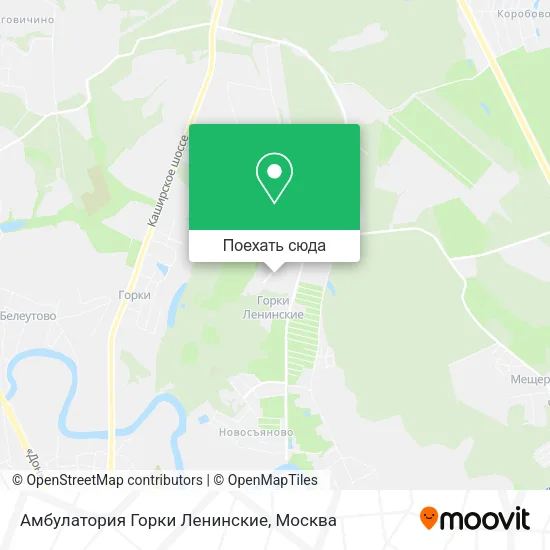 Карта Амбулатория Горки Ленинские