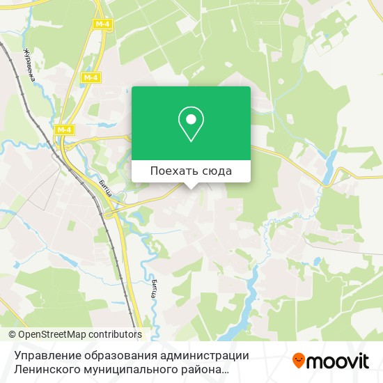 Карта Управление образования администрации Ленинского муниципального района Московской