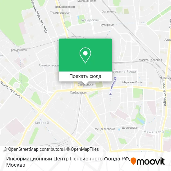 Карта Информационный Центр Пенсионного Фонда РФ