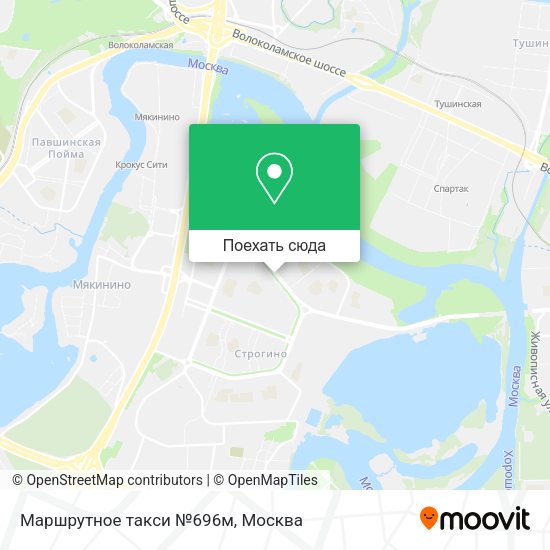 Карта Маршрутное такси №696м