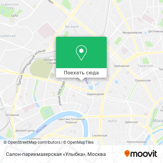 Карта Салон-парикмахерская «Улыбка»