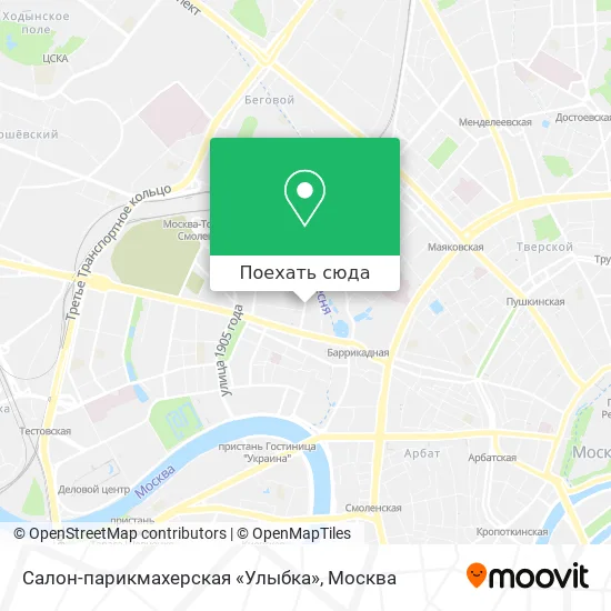 Карта Салон-парикмахерская «Улыбка»