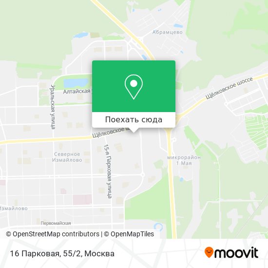 Карта 16 Парковая, 55/2