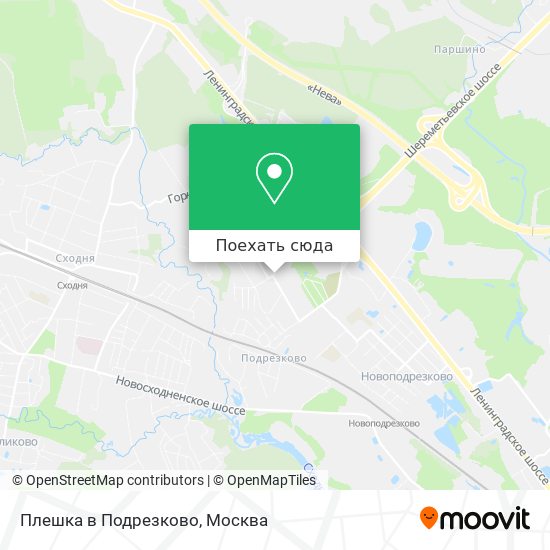 Москва подрезково карта