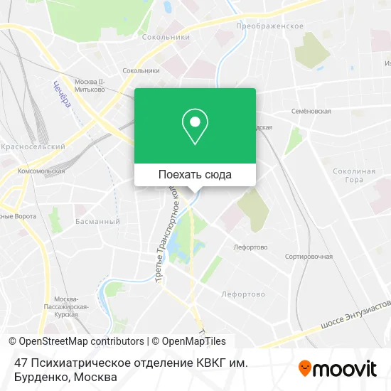 Карта 47 Психиатрическое отделение КВКГ им. Бурденко