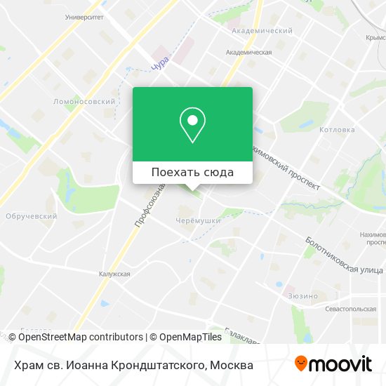 Карта Храм св. Иоанна Крондштатского