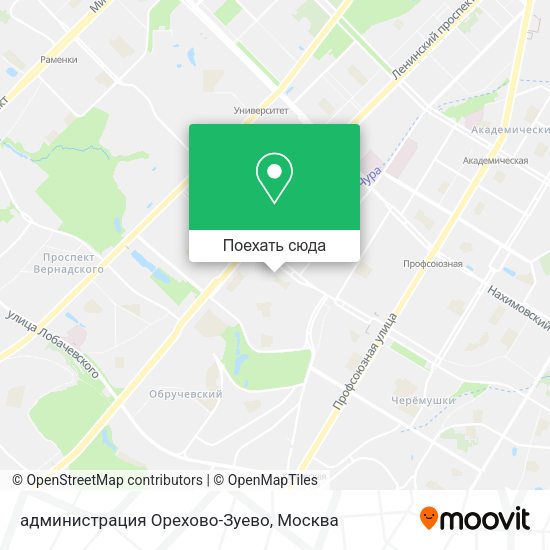 Карта администрация Орехово-Зуево
