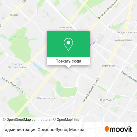 Карта администрация Орехово-Зуево
