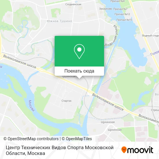 Карта Центр Технических Видов Спорта Московской Области