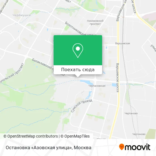 Карта Остановка «Азовская улица»