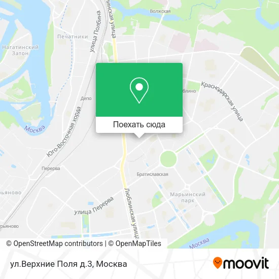 Карта ул.Верхние Поля д.3
