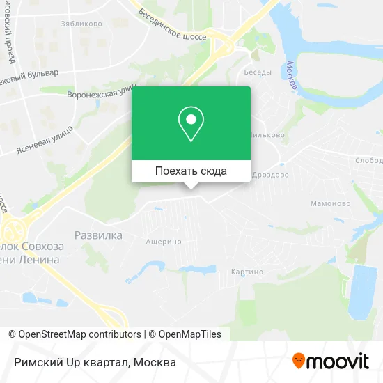 Карта Римский Up квартал