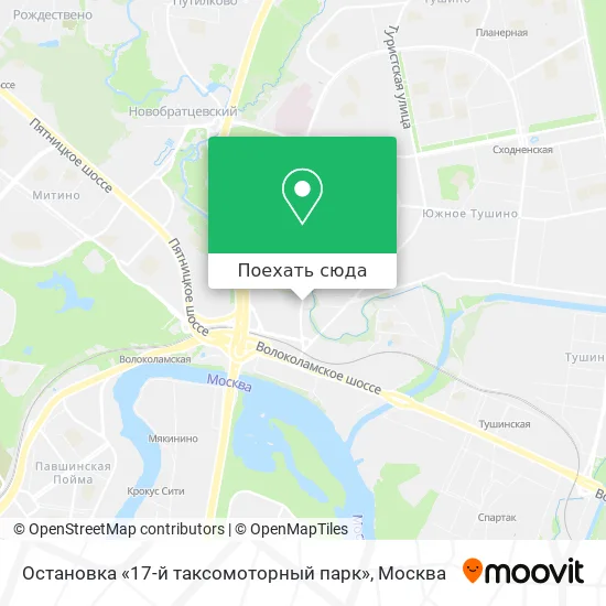 Карта Остановка «17-й таксомоторный парк»