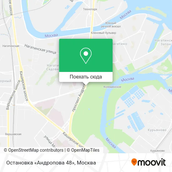 Карта Остановка «Андропова 48»
