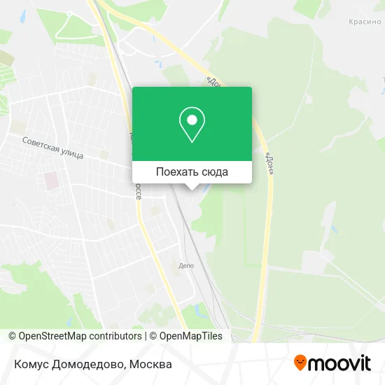 Карта Комус Домодедово