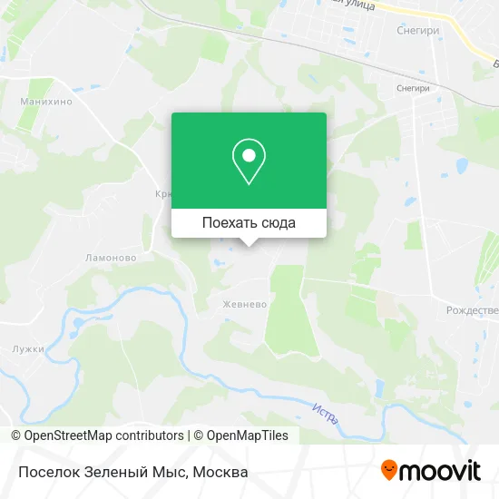Карта Поселок Зеленый Мыс