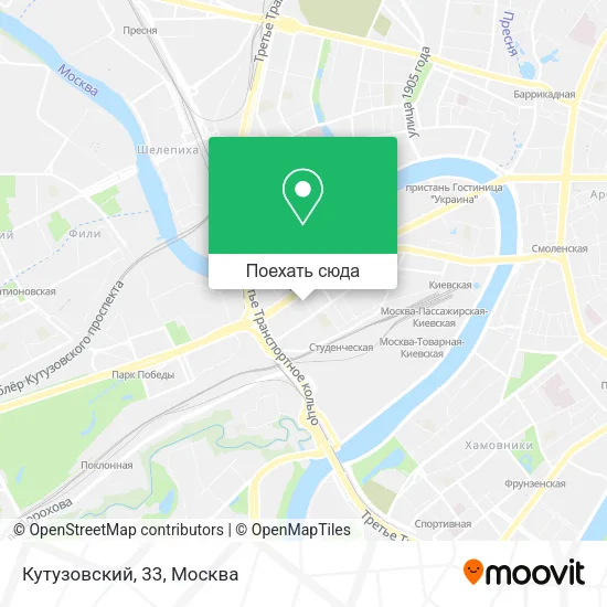 Карта Кутузовский, 33