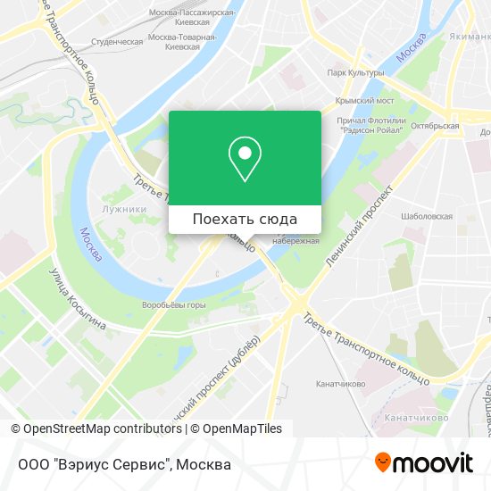Карта ООО "Вэриус Сервис"