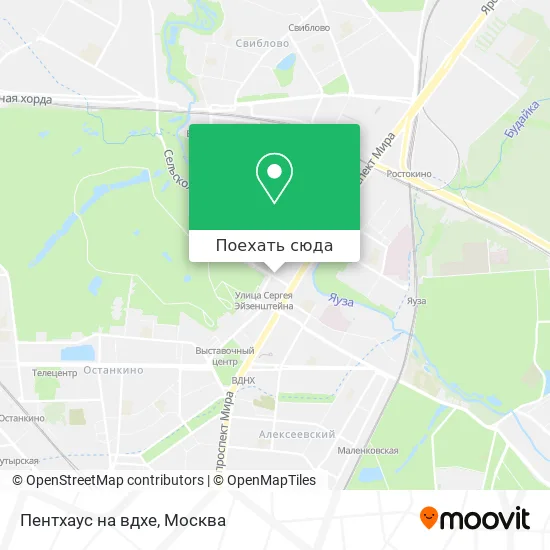 Карта Пентхаус на вдхе