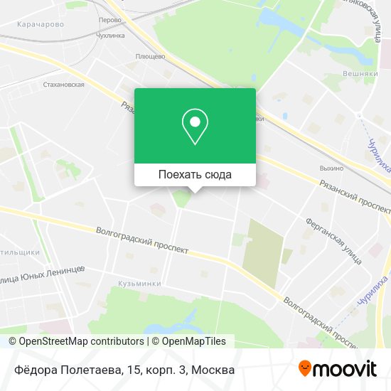 Карта Фёдора Полетаева, 15, корп. 3