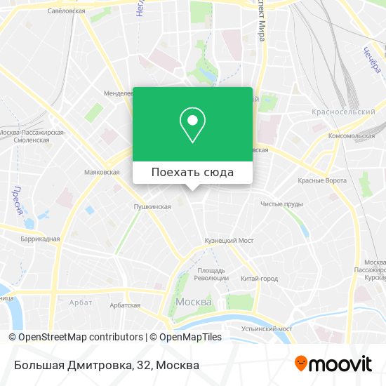Карта Большая Дмитровка, 32