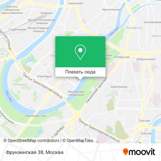 Карта Фрунзенская 38