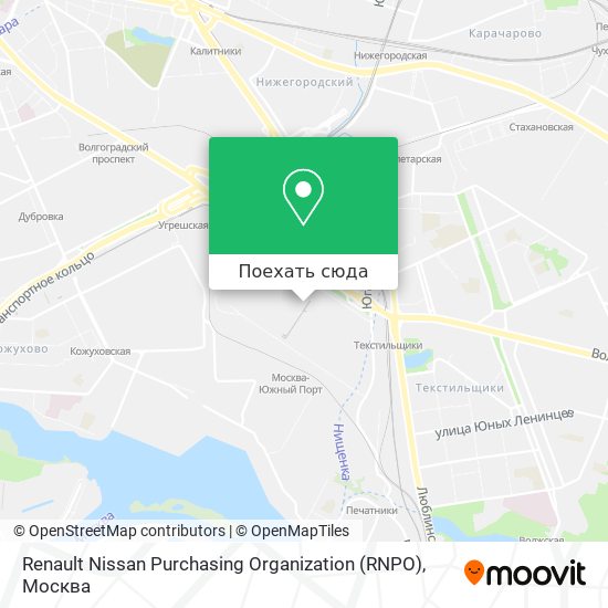 Карта Renault Nissan Purchasing Organization (RNPO)