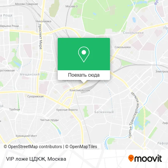 Карта VIP ложе ЦДКЖ