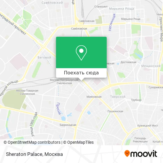 Карта Sheraton Palace