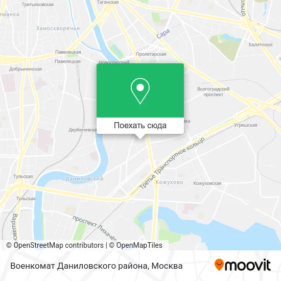 Карта Военкомат Даниловского района
