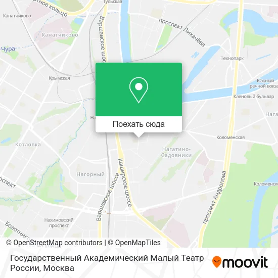 Карта Государственный Академический Малый Театр России