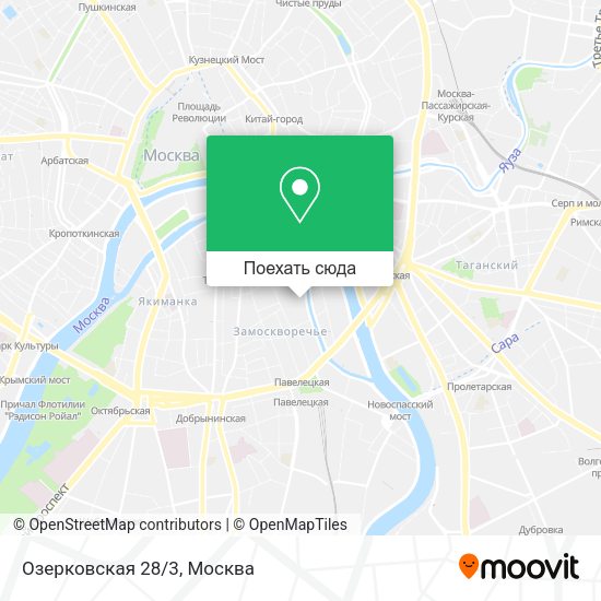 Карта Озерковская 28/3
