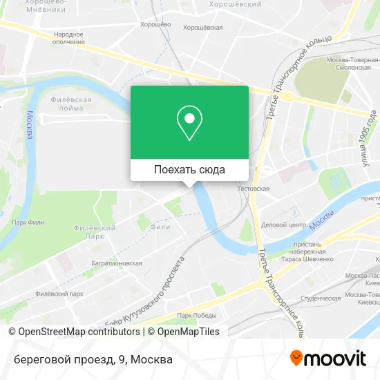 Карта береговой проезд, 9