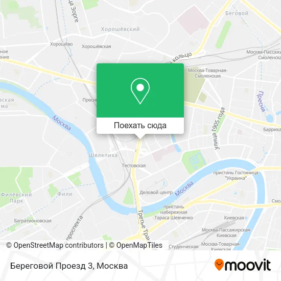 Карта Береговой Проезд 3