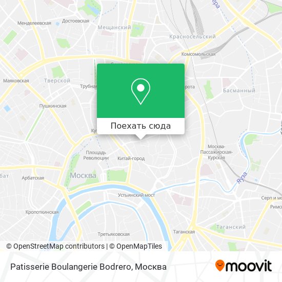 Карта Patisserie Boulangerie Bodrero
