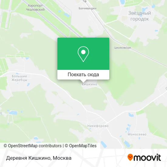 Карта Деревня Кишкино