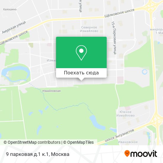 Карта 9 парковая д.1 к.1