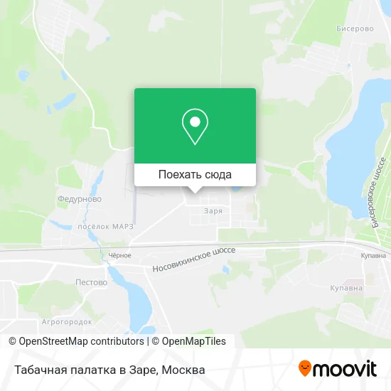 Карта Табачная палатка в Заре